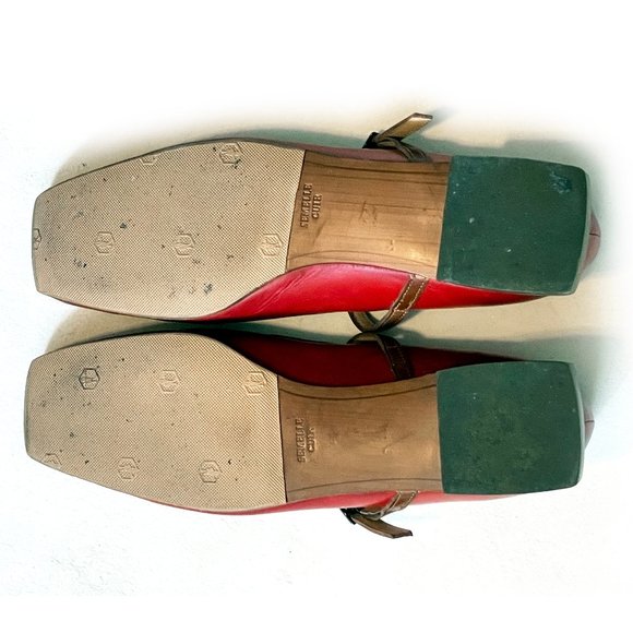 ROBERT CLERGERIE Vintage Square Toe Square Heel Mary Janes - Picture 12 of 14